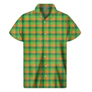 Pattern Plaid St Patricks Day Hawaiian Shirt 1