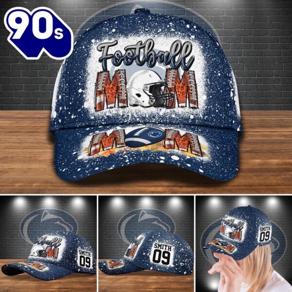 Penn State Nittany Lions Bleached Cap Custom Your Name And Number NCAA Cap