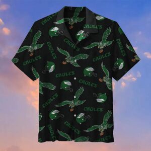 Philadelphia Eagles Retro Logo Hawaiian…