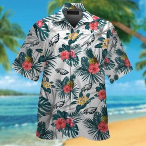 Philadelphia Eagles Short Sleeve Button…
