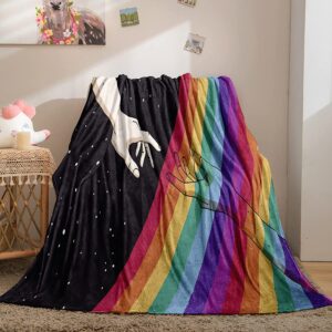 Pride Blanket Lgbt Throw Blanket Bisexual Flannel Fleece Throws Blanket Soft Lightweight Blanket For Gay Man 1