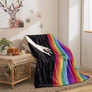 Pride Blanket Lgbt Throw Blanket Bisexual Flannel Fleece Throws Blanket Soft Lightweight Blanket For Gay Man 2