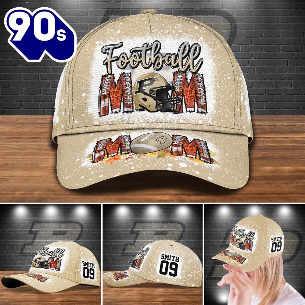 Purdue Boilermakers Bleached Cap Custom Your Name And Number NCAA Cap Purdue Boilermakers Bleached Cap Custom Your Name And Number NCAA Cap