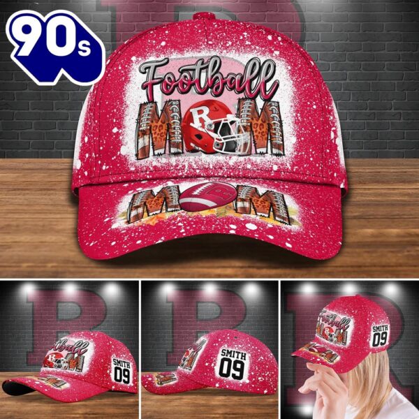 Rutgers Scarlet Knights Bleached Cap Custom Your Name And Number NCAA Cap