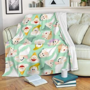 Seven Dwarfs Fleece Blanket Funny For Who Love Cartoon Fans 1