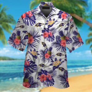 Short Sleeve Baltimore Ravens Hawaiian…