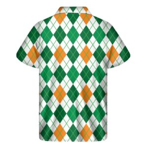 St Patricks Day Argyle Pattern Hawaiian Shirt 2