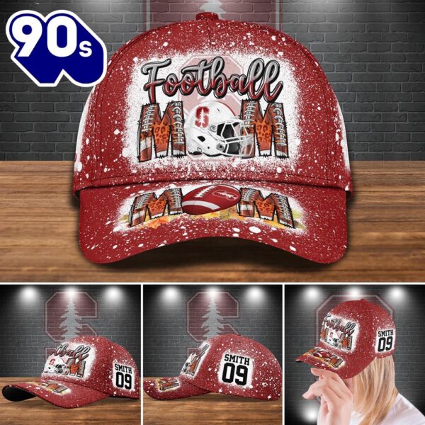 Stanford Cardinal Bleached Cap Custom Your Name And Number NCAA Cap