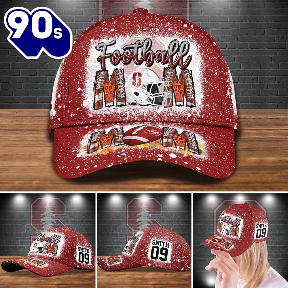 Stanford Cardinal Bleached Cap Custom Your Name And Number NCAA Cap Stanford Cardinal Bleached Cap Custom Your Name And Number NCAA Cap