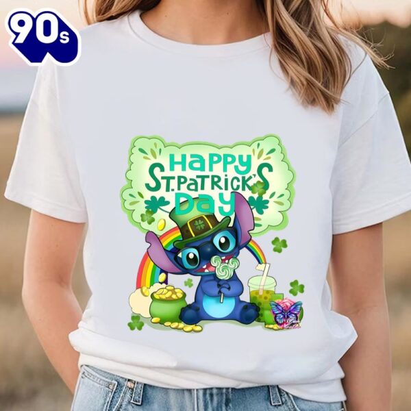 Stitch On Saint Happy Patrick’s Day Shirrt