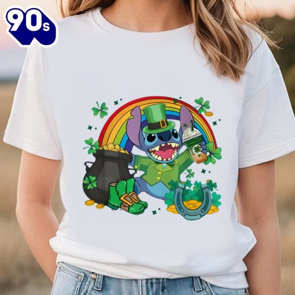 Stitch Saint Patricks Day Shirt, Leprechaun Disney Stitch Shirt