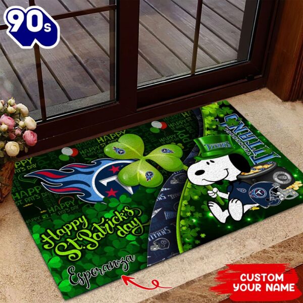 Tennessee Titans NFL-Custom Doormat The Celebration Of The Saint Patrick’s Day