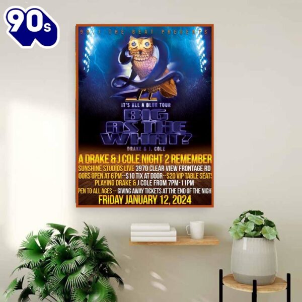 The Beat Presents Drake & Jcole Night To Remember in Colorado Springs Canvas Poster