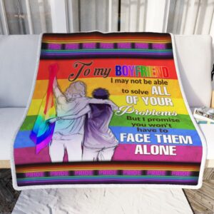 To My Boyfriend Gay Gift To Couple Gay Man Pride Blanket For Lgbt Gay Gifts Pride Month 1