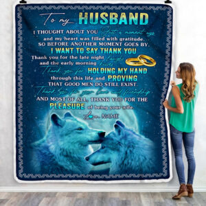 To My Husband From Wife Good Men Do Still Exist Custom Name Fleece Throw Blanket Soft And Cozy Blanket Valentines Day Gift Ideas 3