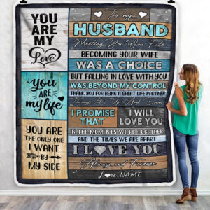 To My Husband You Are My Love Custom Name Fleece Throw Blanket Soft And Cozy Blanket Valentines Day Gift Ideas 3