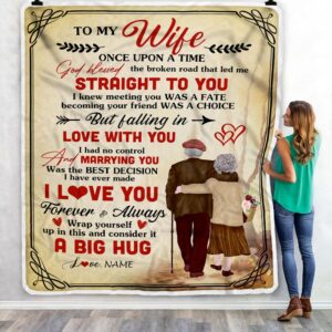 To My Wife From Husband I Love You For Her Wife Custom Name Fleece Throw Blanket Soft And Cozy Blanket Valentines Day Gift Ideas 3