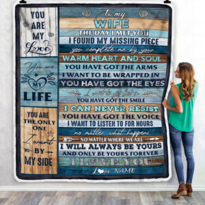 To My Wife I Love You Blessing Sweet Wife Custom Name Fleece Throw Blanket Soft And Cozy Blanket Valentines Day Gift Ideas 3