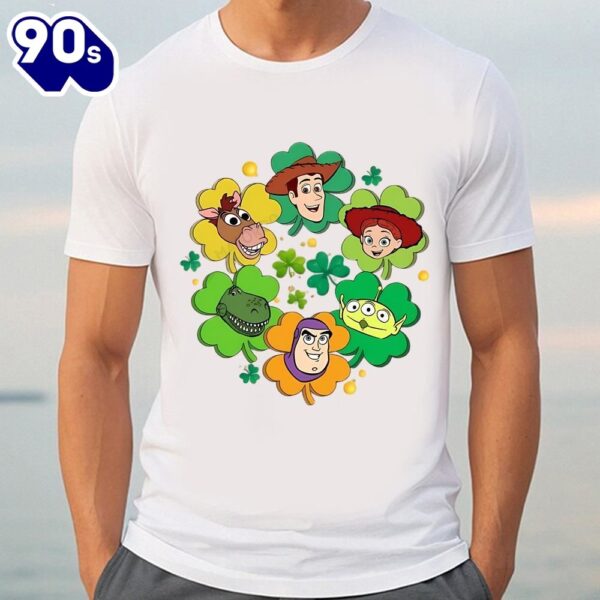 Toy Story Characters St Paddy’s Day Gifts For Him T-Shirt