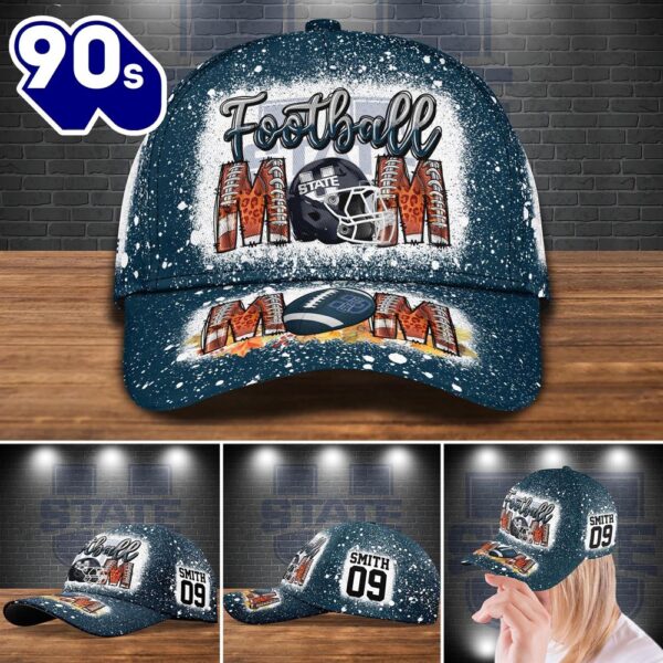 Utah State Aggies Bleached Cap Custom Your Name And Number NCAA Cap