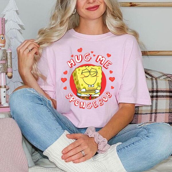Valentine’s Day Gifts For Him And Her Spongebob Hug Me Spongebob T-Shirt