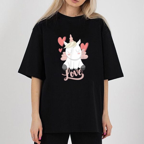 Valentines Day Love Shirts For Couple Magical Unicorn Valentine Cartoon Gifts Shirt