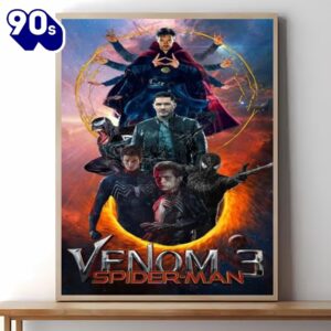 Venom 3 Movie Poster 2024 Wall Art Canvas