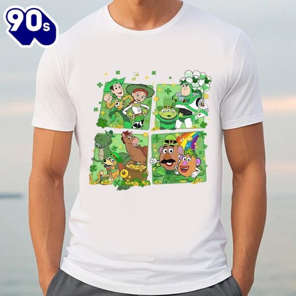 Vintage Disney Toy Story Family St Patricks Day Shirt