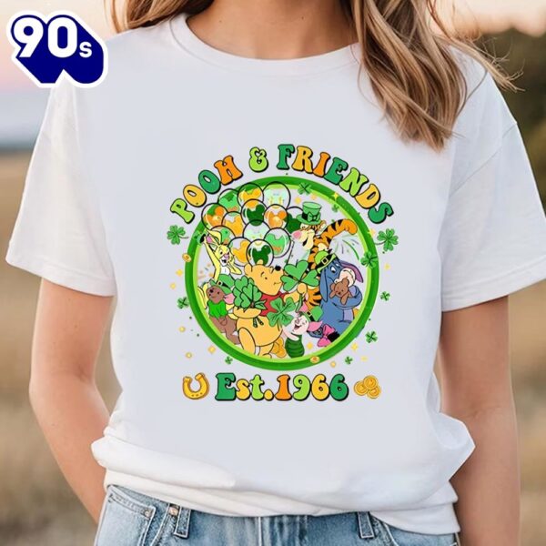 Winnie The Pooh Est 1966 Patricks Day Shirt