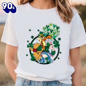 Winnie The Pooh Happy Saint Patricks Day Shamrock Shirt