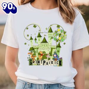 Winnie The Pooh St Patricks Day T-Shirt, Pooh And Friends Patrick…
