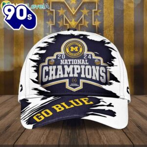 Wolverines 2024 National Champions Go Blue 3D Cap