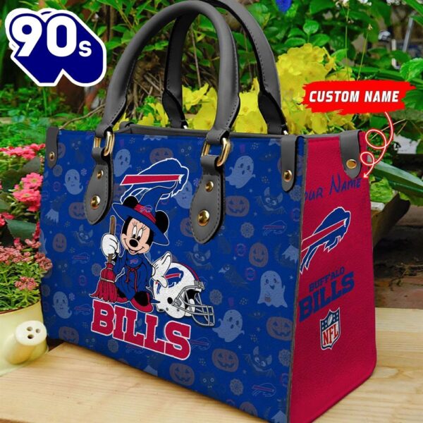 Buffalo Bills NFL Minnie Halloween Women Leather Hand Bag