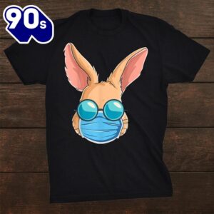 Bunny In A Mask Easter Day Eggs Hunt Gift Woshirt