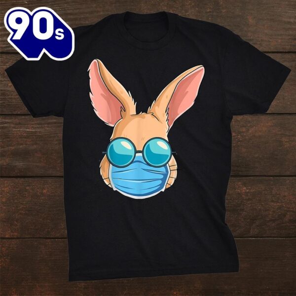 Bunny In A Mask Easter Day Eggs Hunt Gift Woshirt