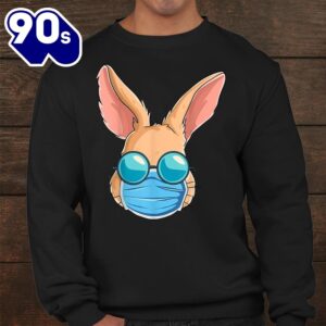 Bunny In A Mask Easter Day Eggs Hunt Gift Woshirt 4