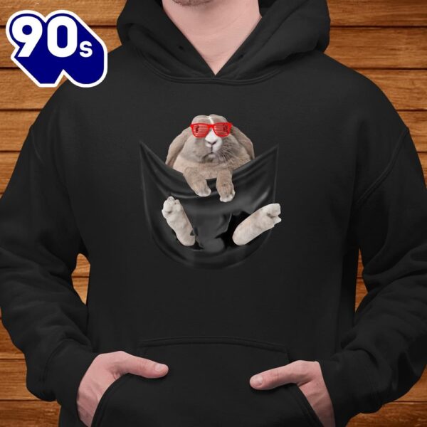 Bunny In Pocket Funny Easter Day Bunny Rabbit Lover Shirt
