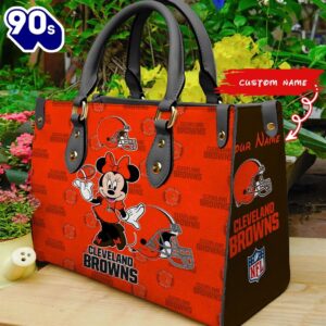 Cleveland Browns Minnie Women Leather…