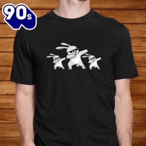 Cool Dabbing Bunny Hip Hop Easter Gifts Shirt 2