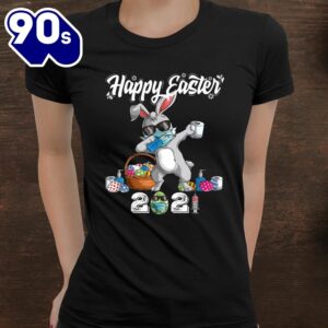 Dabbing Rabbit Easter Day Eggs Dab Boys Girls Kid Gift Bunny Shirt 2