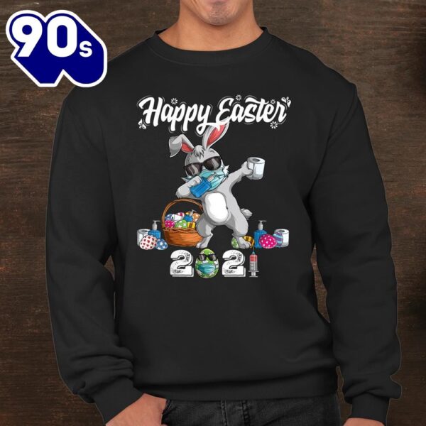 Dabbing Rabbit Easter Day Eggs Dab Boys Girls Kid Gift Bunny Shirt