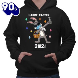 Dabbing Rabbit In A Mask Easter Day Boys Girls Kids Dab Shirt 5