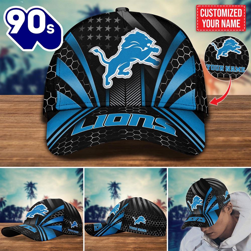 Detroit Lions Customized Cap Hot Trending. Gift For Fan H54267 Detroit Lions Customized Cap Hot Trending. Gift For Fan H54267
