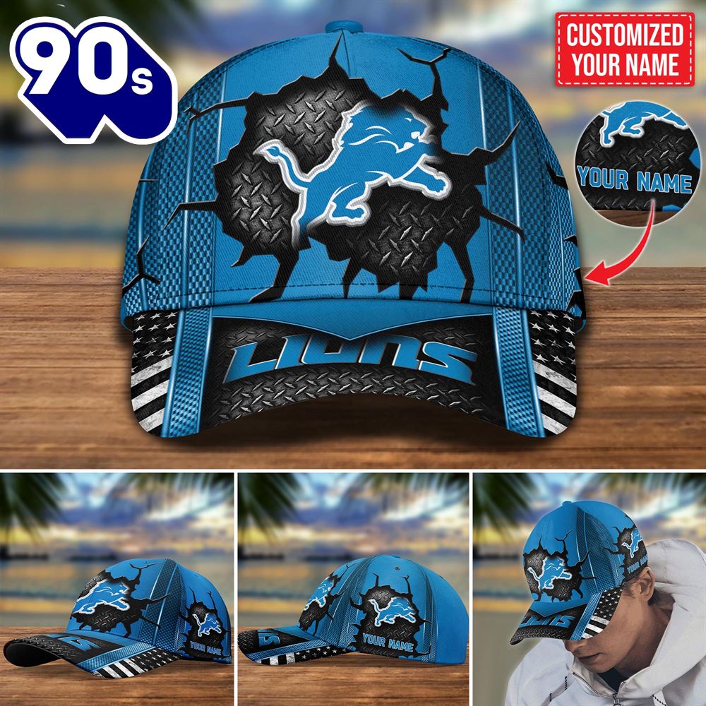Detroit Lions Customized Cap Hot Trending. Gift For Fan H54288 Detroit Lions Customized Cap Hot Trending. Gift For Fan H54288