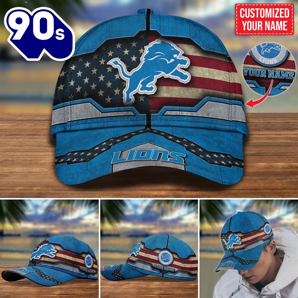 Detroit Lions Customized Cap Hot Trending. Gift For Fan H54348 Detroit Lions Customized Cap Hot Trending. Gift For Fan H54348