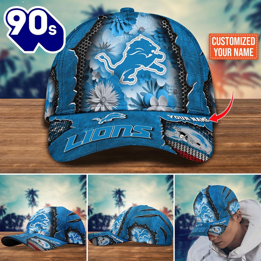 Detroit Lions Flag Flower Trending New Arrivals Custom Cap H52186 Detroit Lions Flag Flower Trending New Arrivals Custom Cap H52186