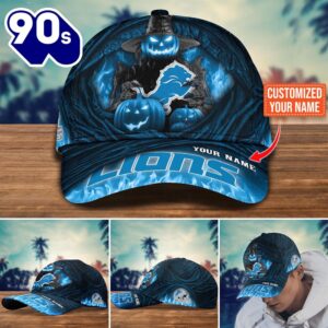 Detroit Lions Halloween Custom Cap…