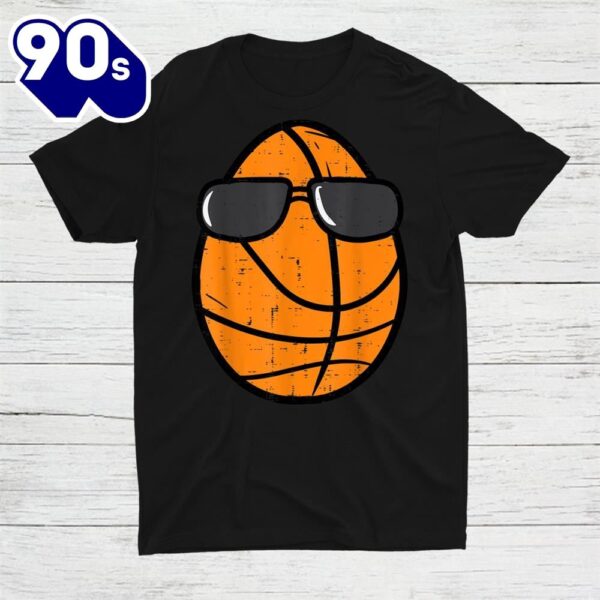 Egg Basketball Sunglasses Easter Day Sports Shirt