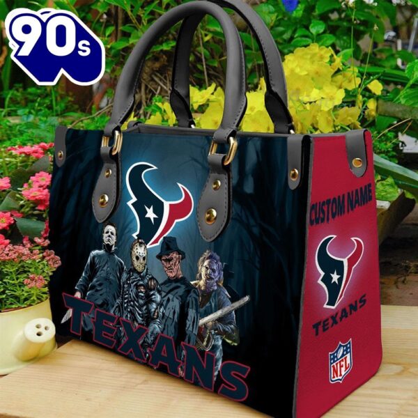 Houston Texans NFL Halloween Women Leather Hand Bag