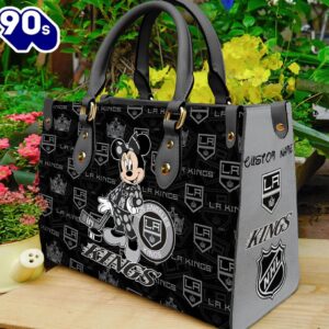 Los Angeles Kings NHL Minnie Women Leather Hand Bag